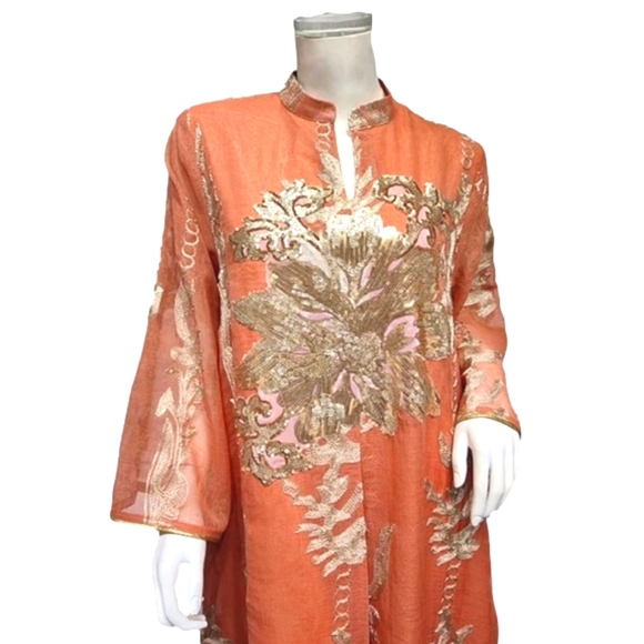 Eid Sequins Muslim Women Printed Caftan Kaftan Dress #25S157